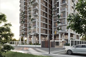 renovate 3d midcentury multi unit house ,high rise building,interior,cad render