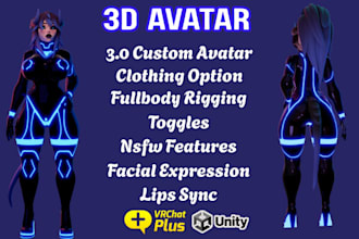 do detailed 3d nsfw model, furry avatar, vrchat avatar, vtuber model, vseeface