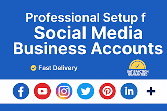 set up your social media pages