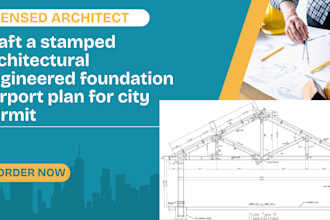 draft stamped architectural engineered foundation carport plan for permit