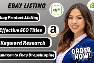 do ebay listing, ebay product listing, ebay lister, ebay product upload