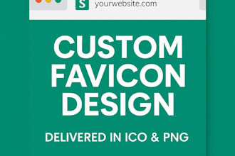 design a professional favicon for your website or brand