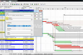 prepare schdule on primavera p6 or ms project