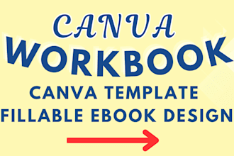 design canva ebook, canva workbook, book interior, lead magnet, canva template