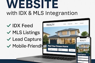 build a real estate website with idx mls integration and lead generation