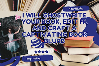 ghostwrite your book, and craft a captivating book blurb