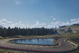 craft 3dracing kart circuit, sport field, 3d landscape, map render,custom layout