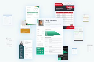 design ats friendly, resume, CV, portfolio, and cover letter for job success