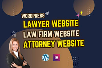 create a professional lawyer website or attorney website for your legal services