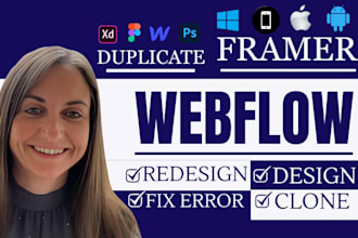 design, develop, fix webflow website with cms, ecommerce, SEO and dutch language