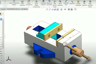 create 2d 3d cad industrial and manufacturing parts