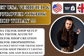create USA tiktok shop setup llc USA tiktok shop account business representative