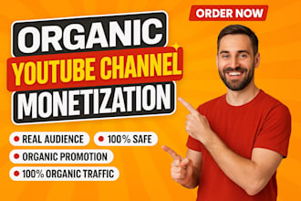 do organic video promotion to complete youtube channel monetization