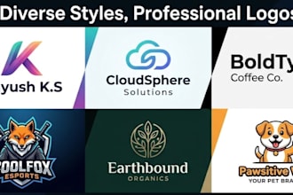 design unique business and cartoon logo