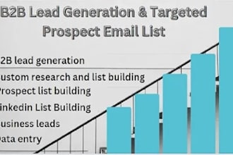 do b2b lead generation, prospect list, linkedin, and email list building