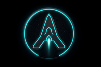 create a awesome rpg fantasy or sci fi logo for you