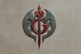 draw a medieval, fantasy, rpg gaming logo