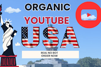 organic USA youtube channel promotion