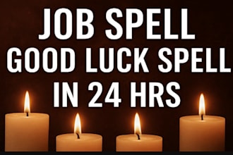 perform a job and good luck spell to attract employment and career success