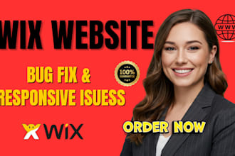 fix wix website bugs or layout, responsive, seo cms issues or wix studio issue