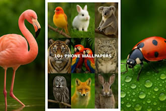 send more than 10 animal phone wallpapers in HD