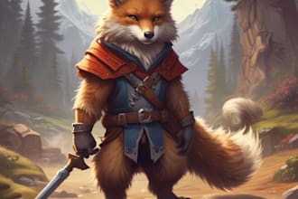 draw furry or scalie art of your character