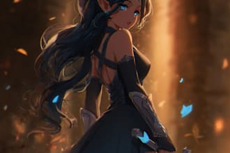 draw art of ocs, fanart, dnd, anime, fantasy and sci fi