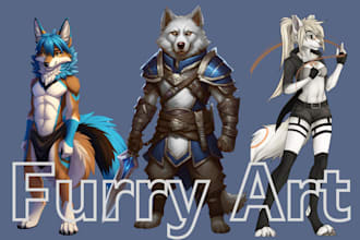 draw furry art, fursona, anthro, ref sheet, vtuber, nsfw, sfw, design