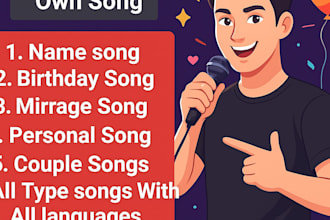 create a custom song with your name for birthday, love, any