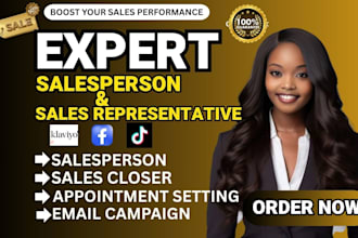 be your salesperson sales rep lead generation online sales lead