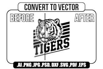 clean up old logo to vector