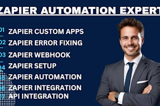 be your zapier expert,zapier automation,api integration,zapier webhook