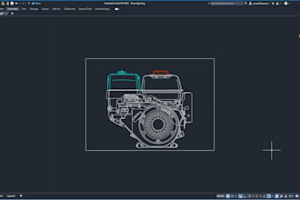 design, draft components, maps, and drawing using autocad