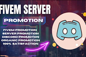 promote minecraft fivem server promotion, dayz, rust ,discord mass dm, fortunite