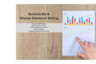 write your company bio, about us, or mission statement
