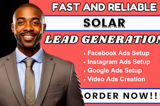 solar leads solar facebook ads solar google ads solar video ads