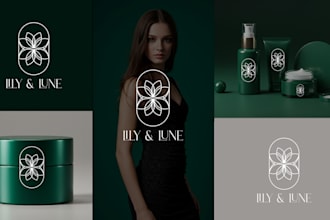 do highly modern minimalist luxury and creative business logo design