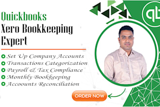 set up and clean up your bookkeeping in quickbooks online, xero and wave