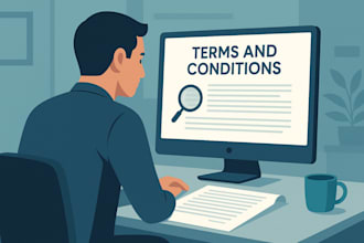 review your website terms and conditions or privacy policy