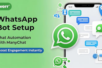 create a whatsapp chatbot, whatsapp bot, and whatsapp automation using manychat