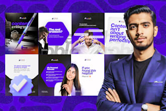 design viral instagram, linkedin carousel, infographics with canva