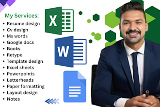 do unique resume format, cv, ms word, google docs, books, template design, edit
