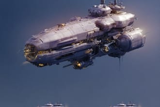create spaceship concept art for you