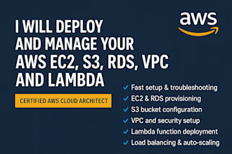 deploy and manage your AWS ec2, s3, and rds infrastructure