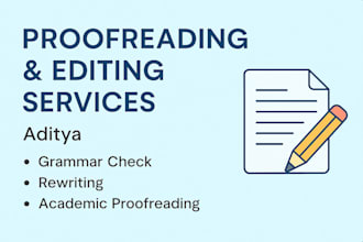 professionally proofread your essays and documents