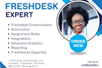 be your freshdesk expert, freshdesk virtual assistant, pa