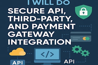 do secure API, third party, and payment gateway integration