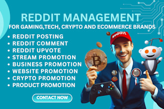 manage reddit post comment for business website crypto project game app