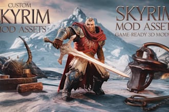 create stunning custom skyrim mod assets and game ready models