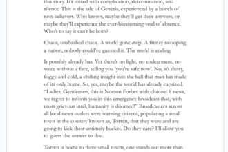 write whichever prompt you have for a short story